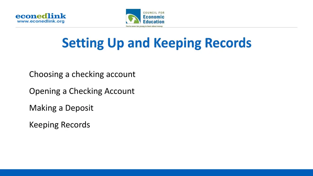 choosing a checking account