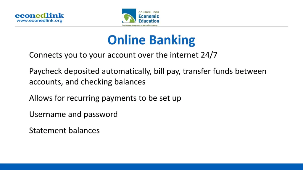 connects you to your account over the internet