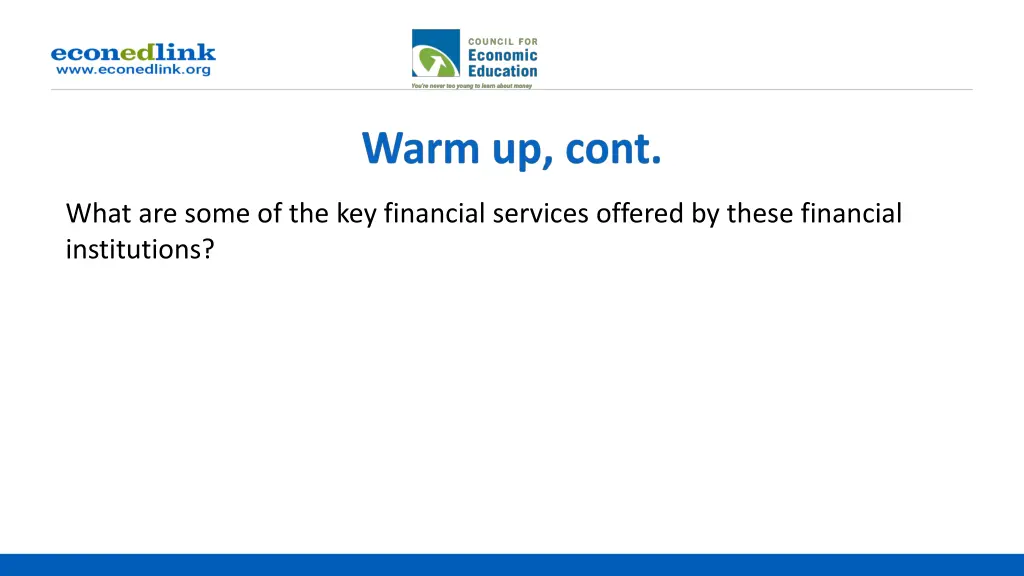 what are some of the key financial services