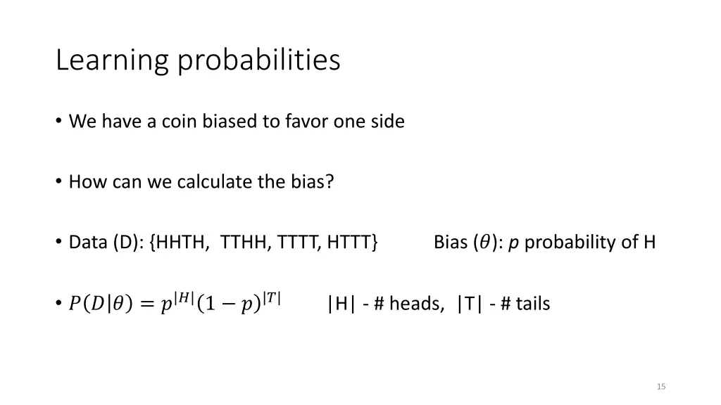learning probabilities