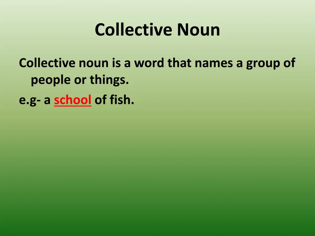 collective noun