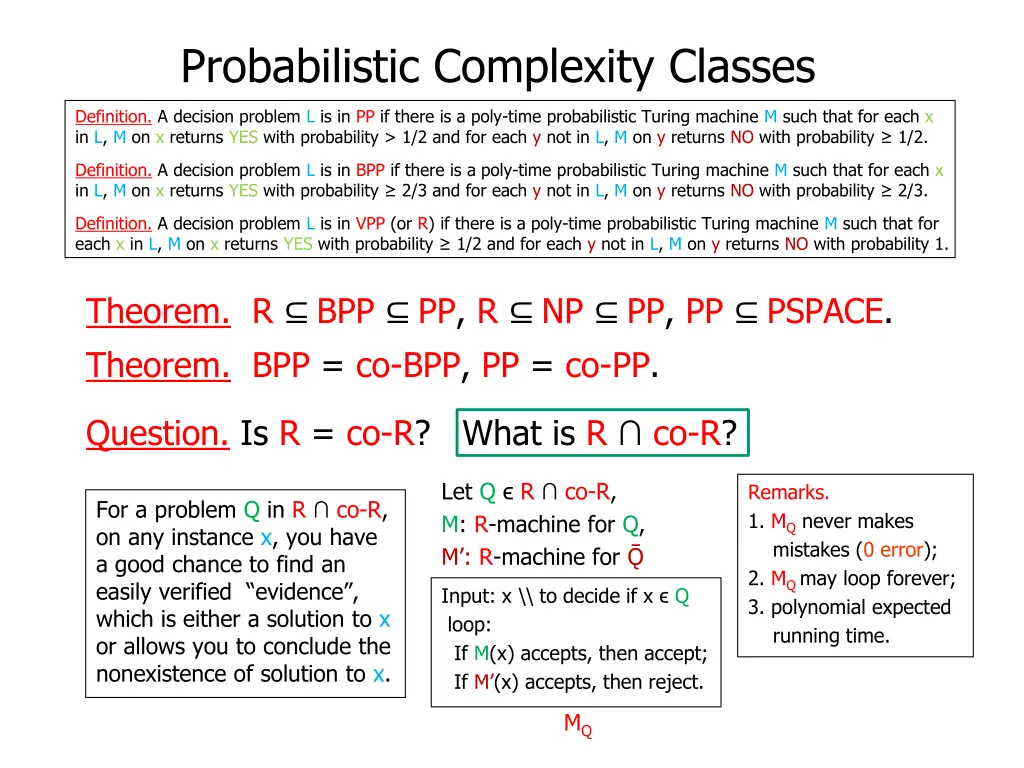 probabilistic complexity classes 18