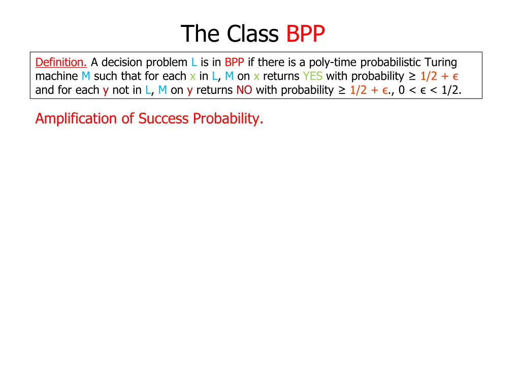 the class bpp 1