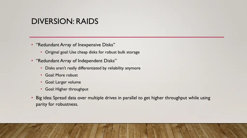 diversion raids