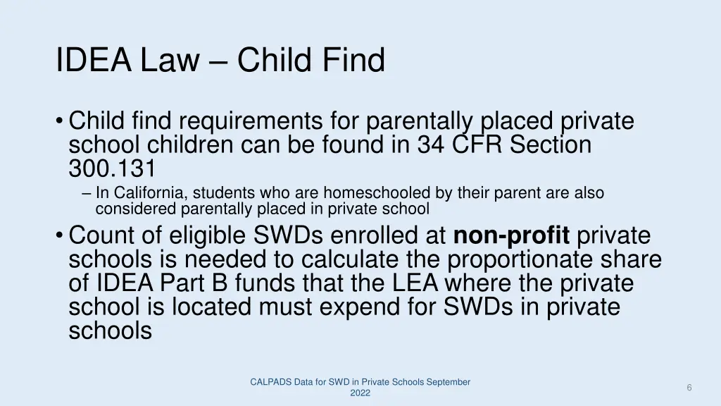 idea law child find