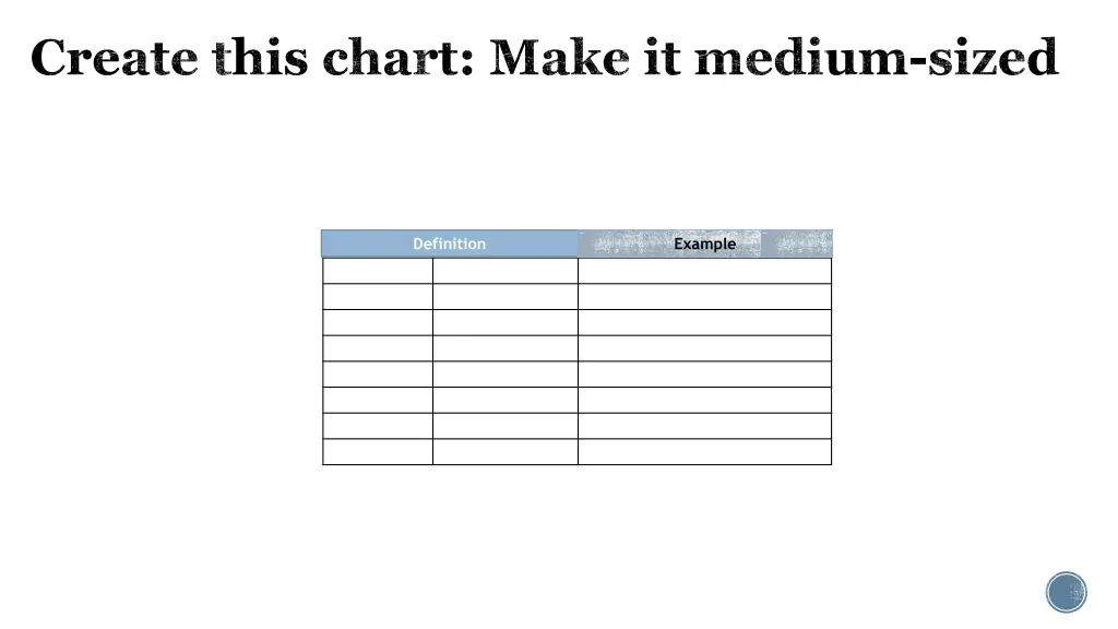 create this chart make it medium sized