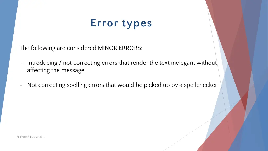 error types 1