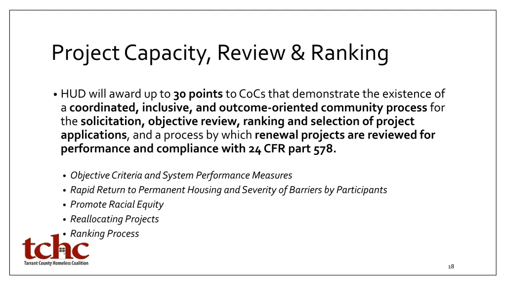 project capacity review ranking