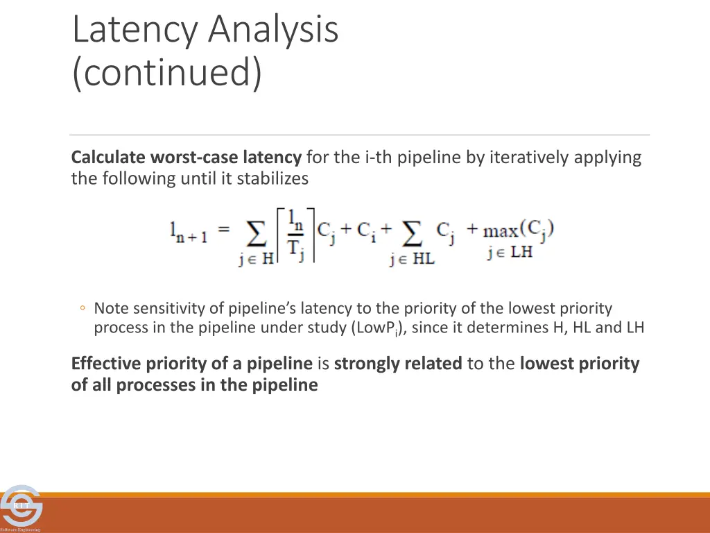 latency analysis continued