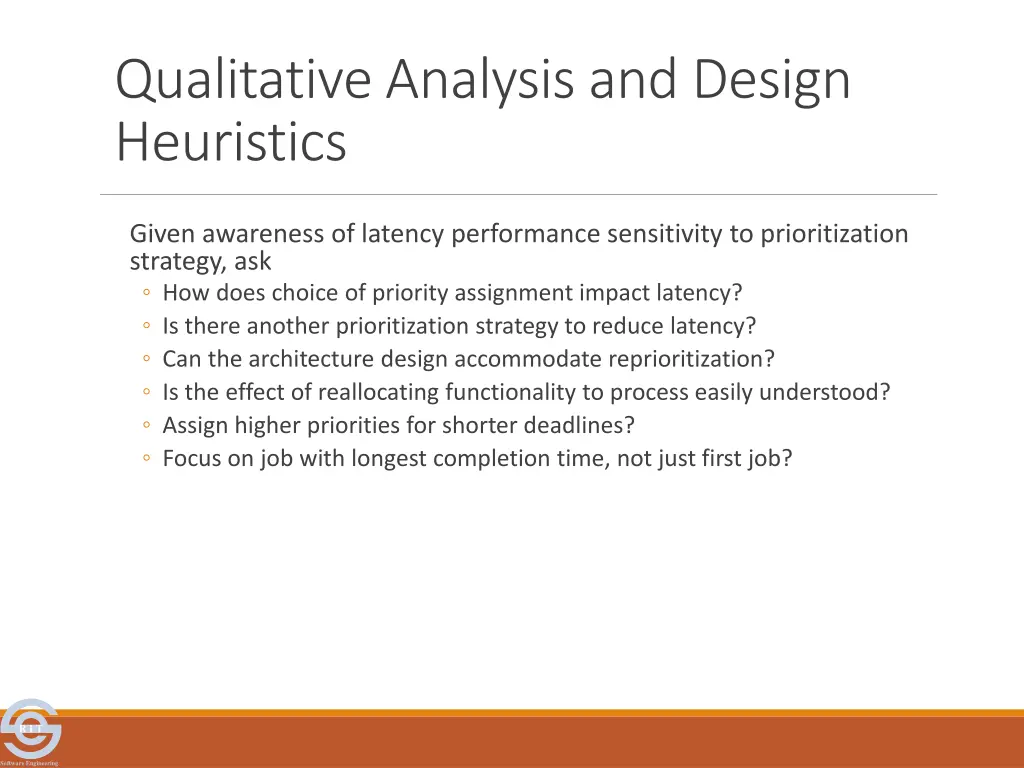 qualitative analysis and design heuristics