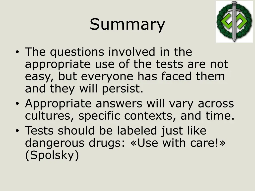 summary