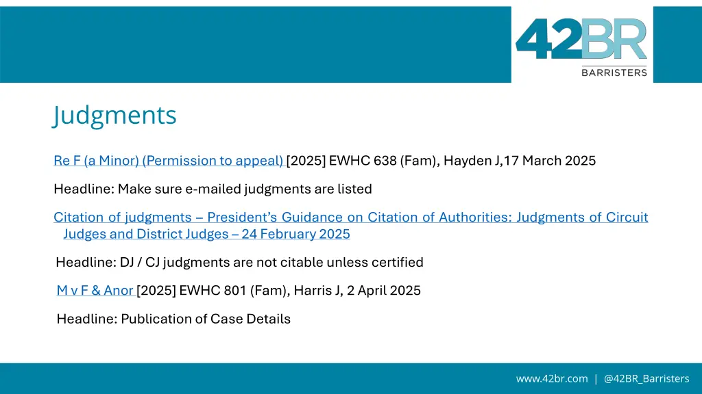 judgments