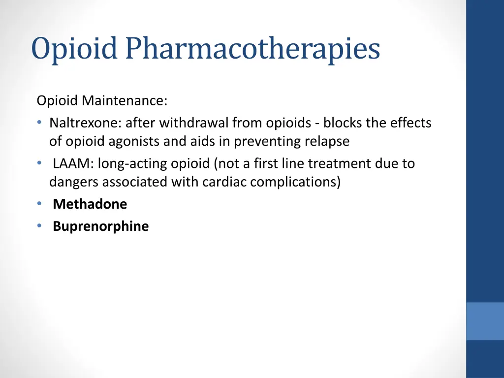opioid pharmacotherapies 1