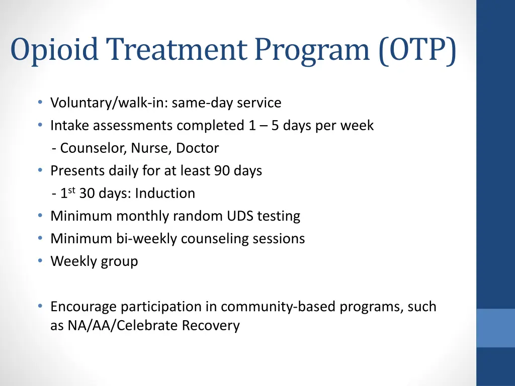 opioid treatment program otp