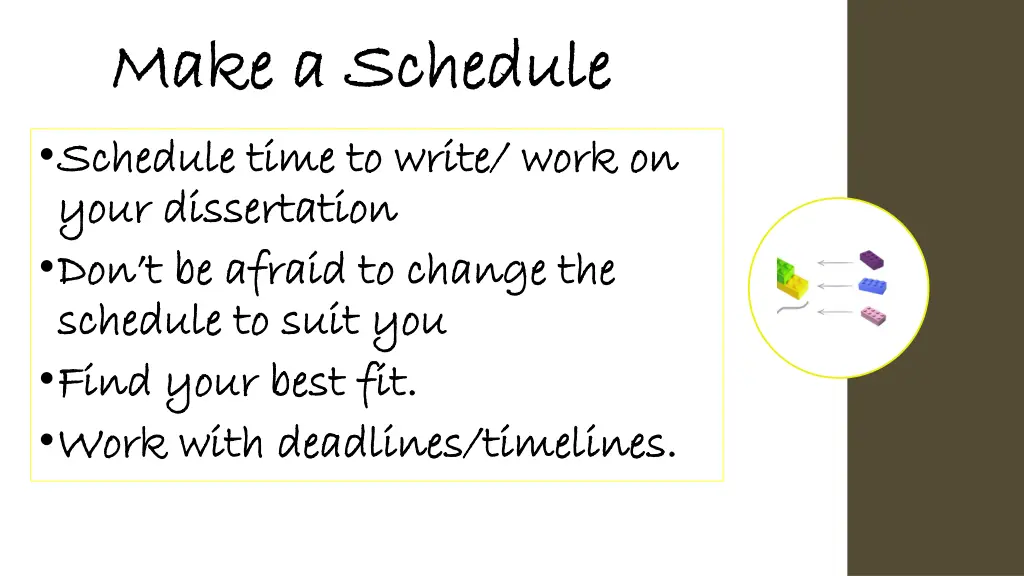 make a schedule make a schedule schedule time