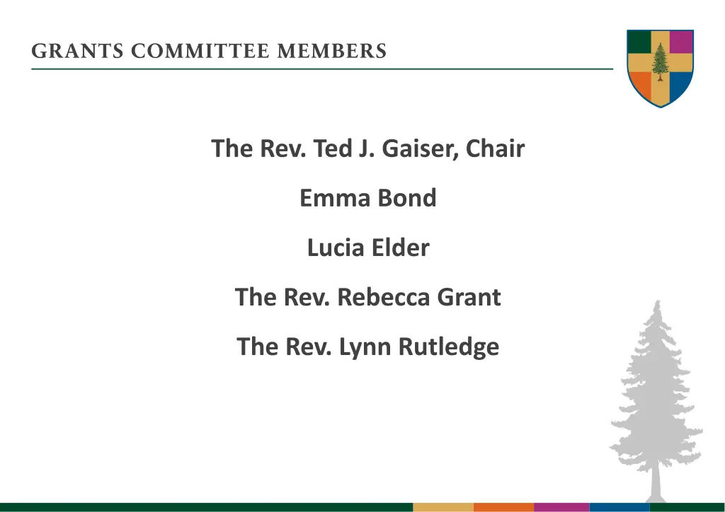 grants committee members