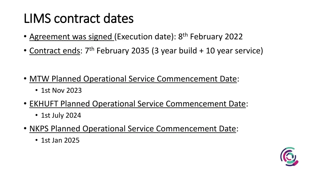 lims contract dates lims contract dates