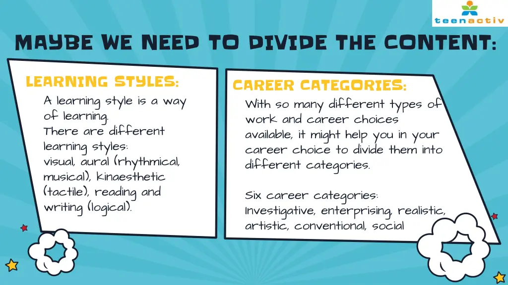 maybe we need to divide the content