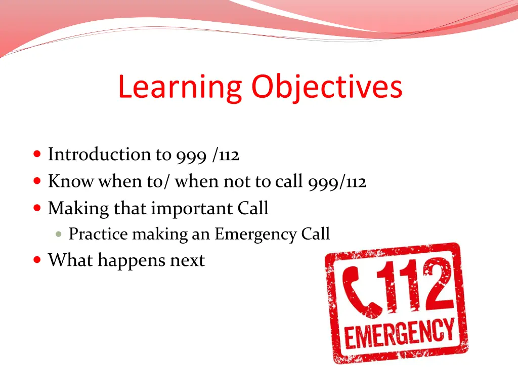 learning objectives