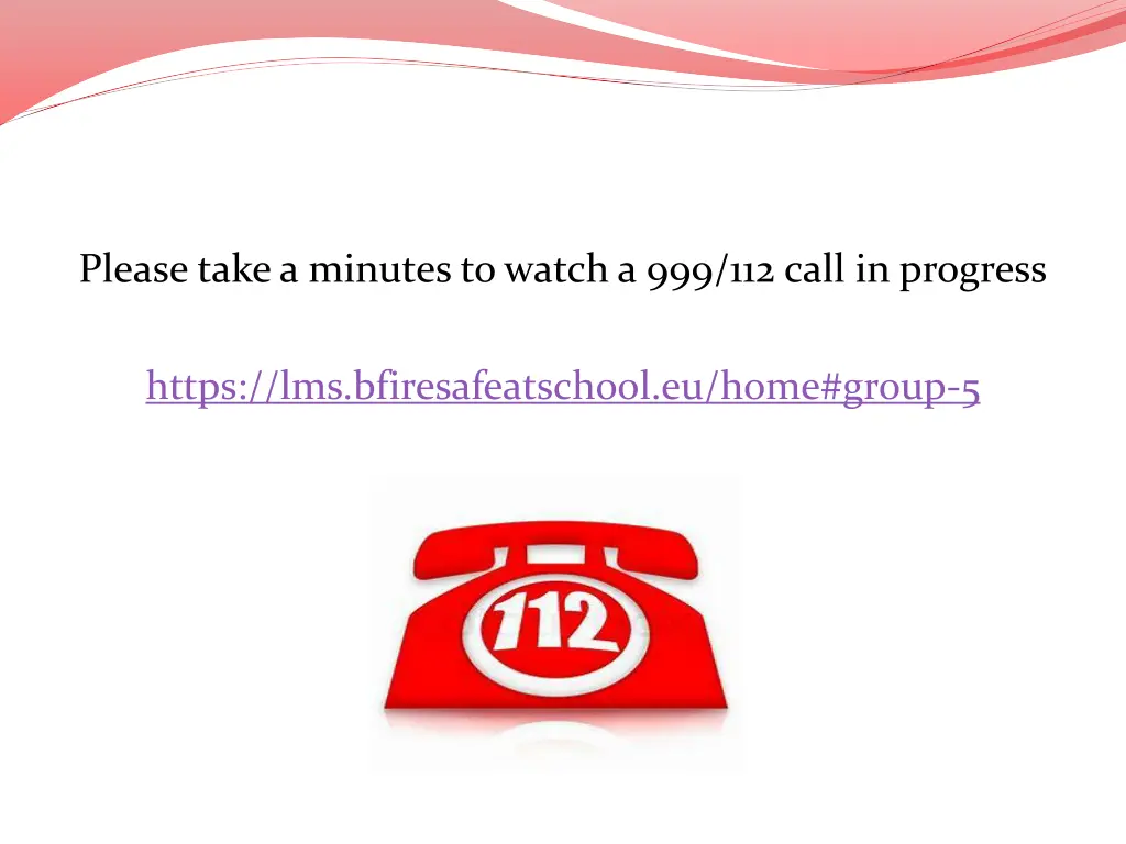 please take a minutes to watch a 999 112 call