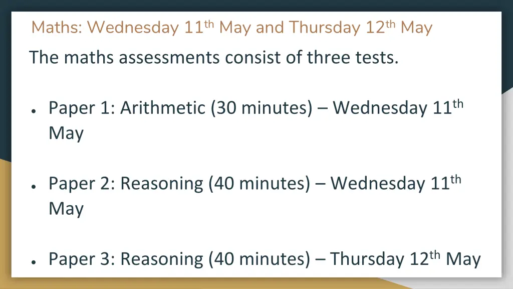 maths wednesday 11 th may and thursday