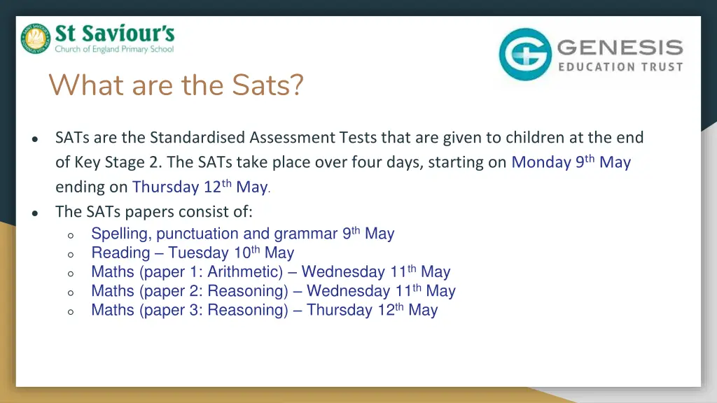 what are the sats