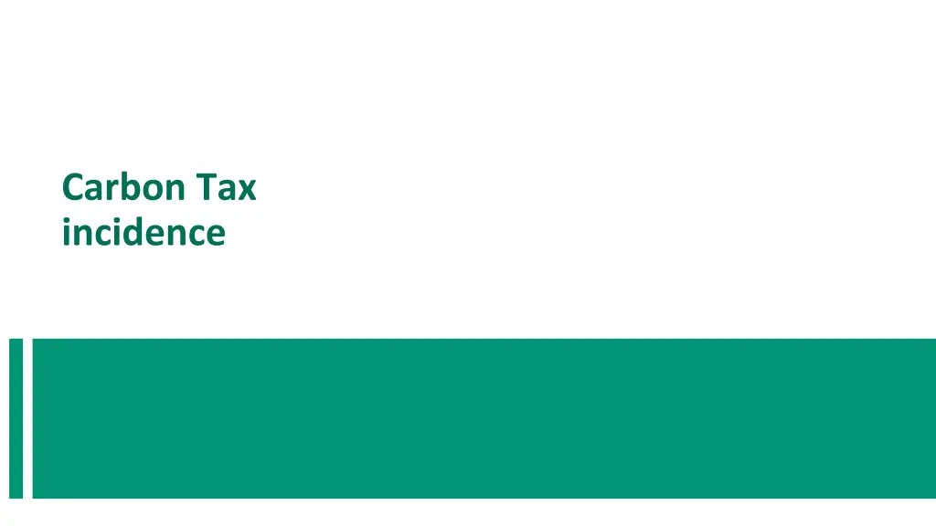 carbon tax incidence