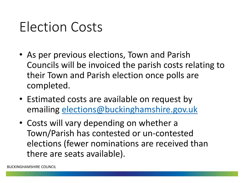 election costs