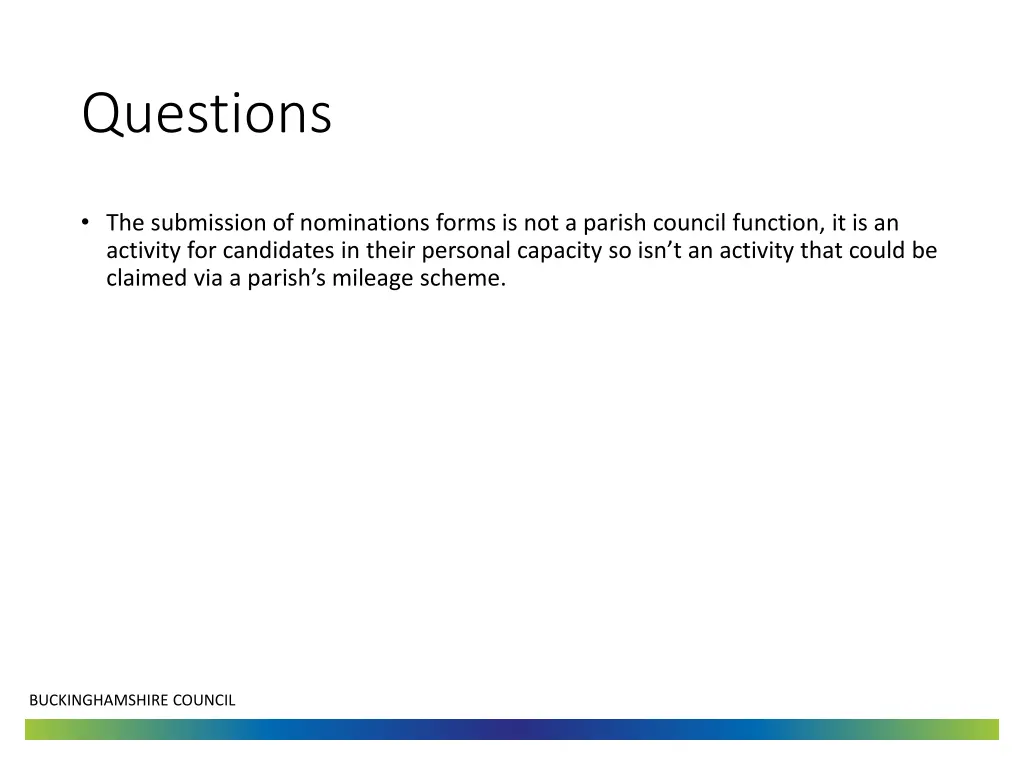 questions