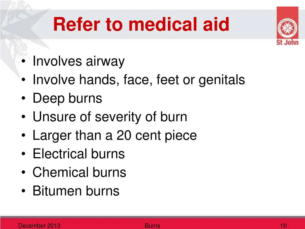 refer to medical aid