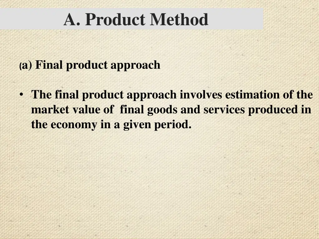 a product method
