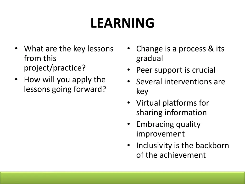 learning