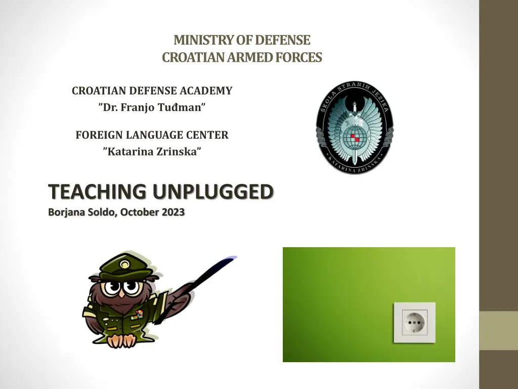 ministry of defense croatian armed forces