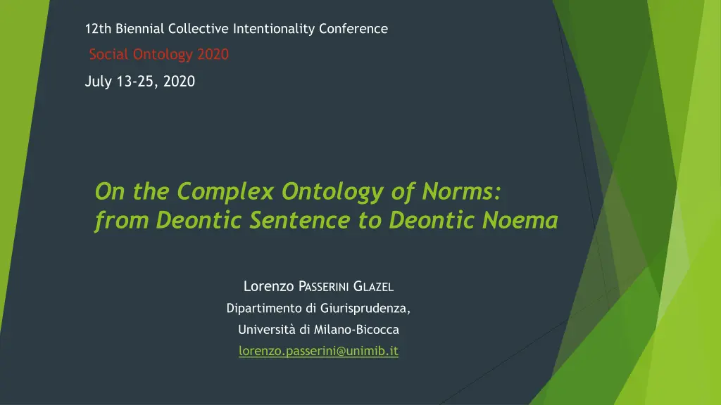 12th biennial collective intentionality conference