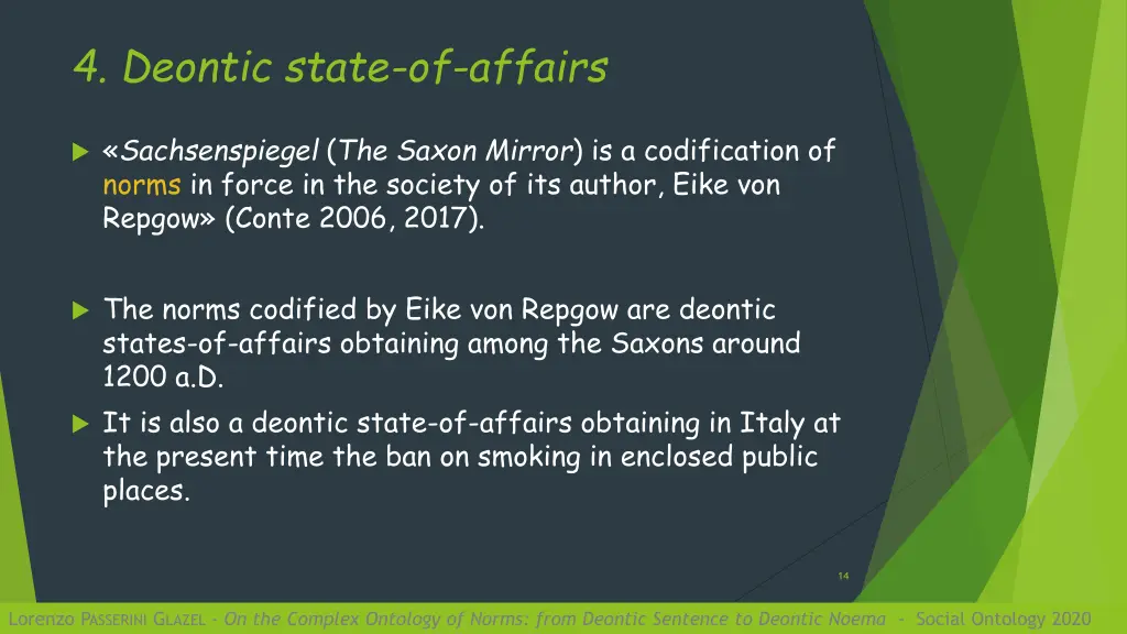 4 deontic state of affairs
