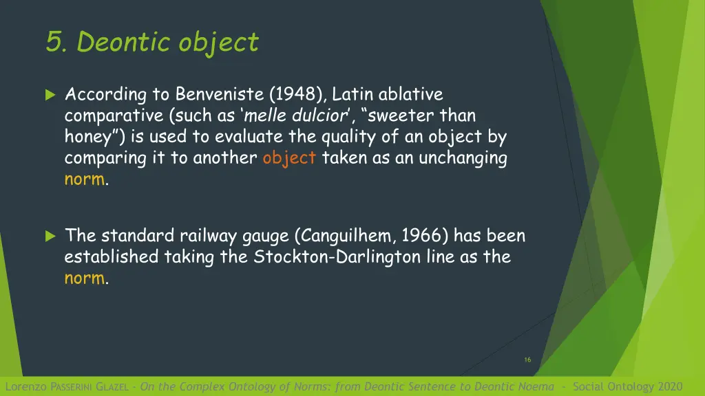 5 deontic object