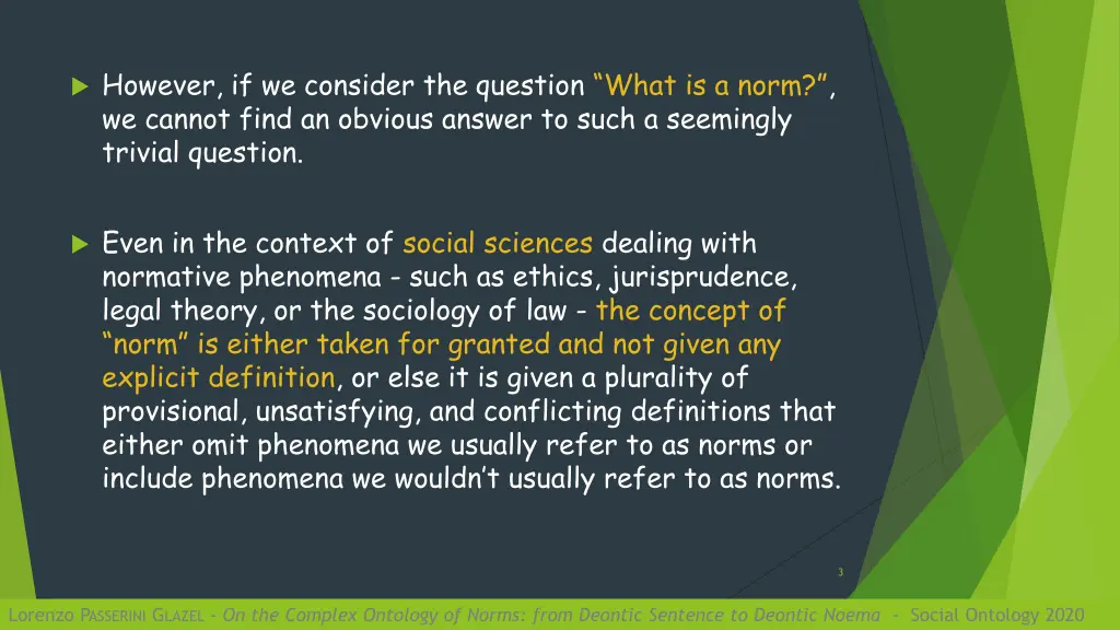 however if we consider the question what