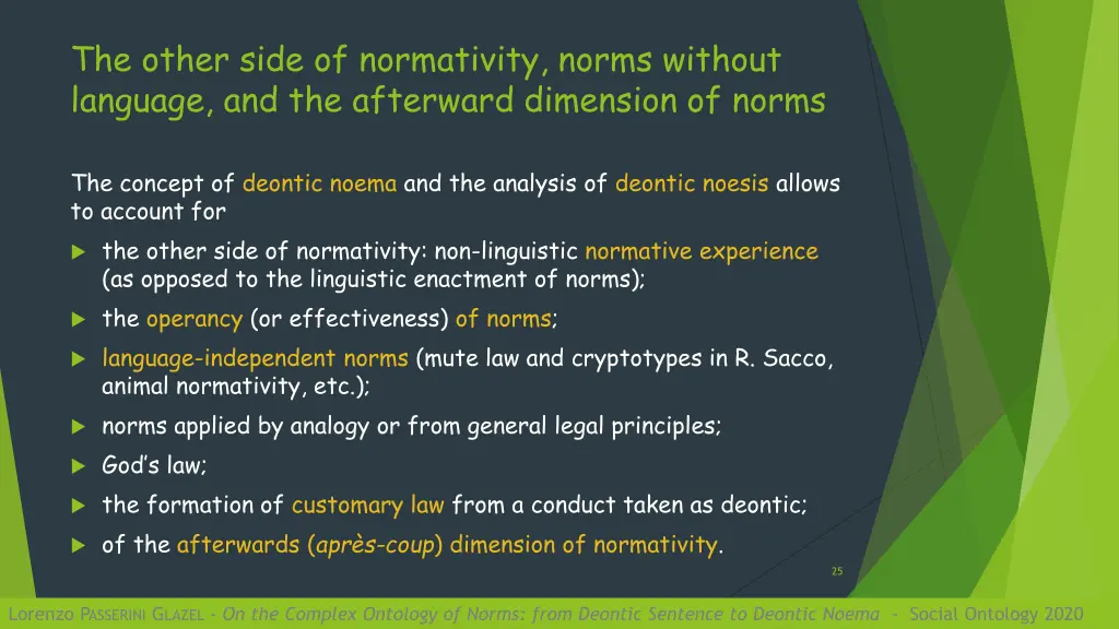 the other side of normativity norms without