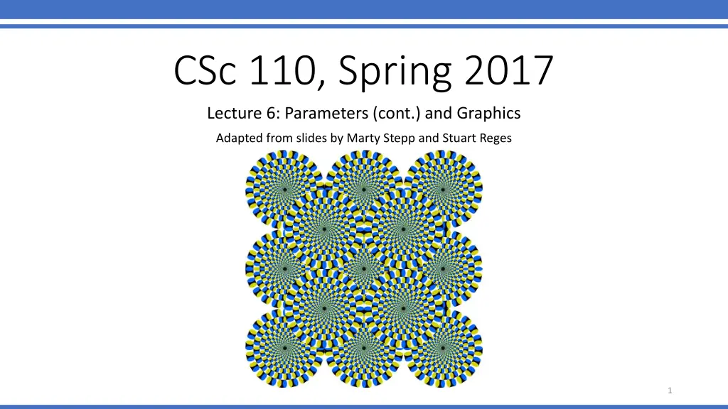 csc 110 spring 2017