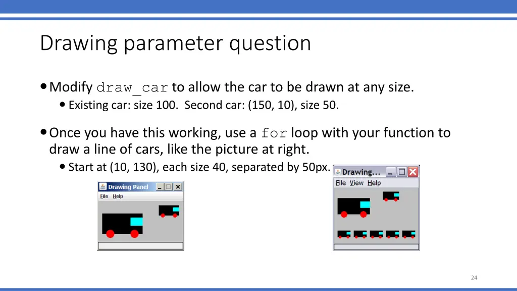 drawing parameter question
