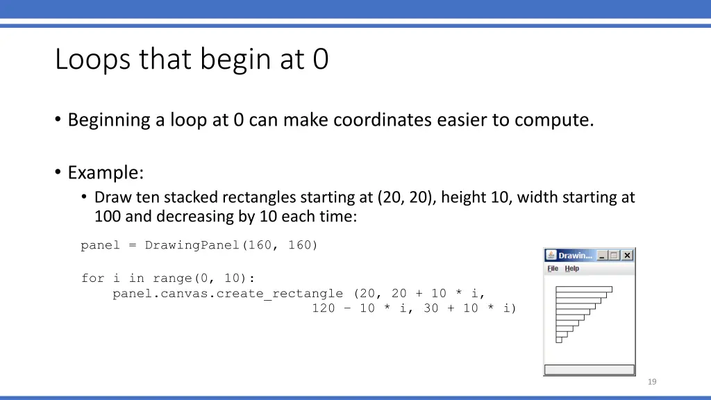 loops that begin at 0