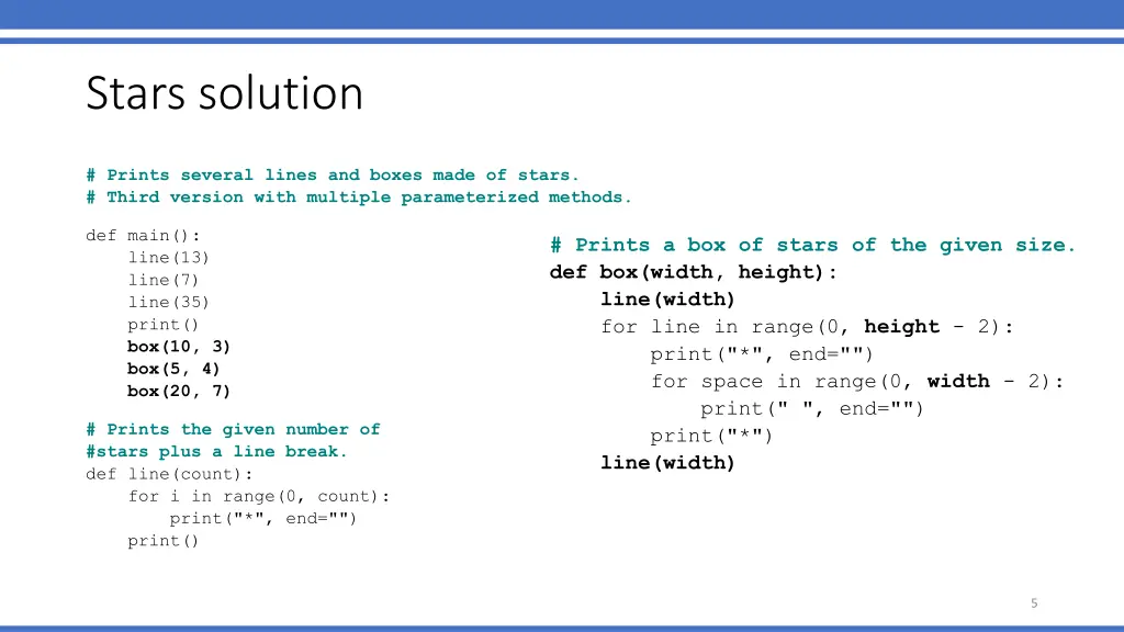 stars solution 1