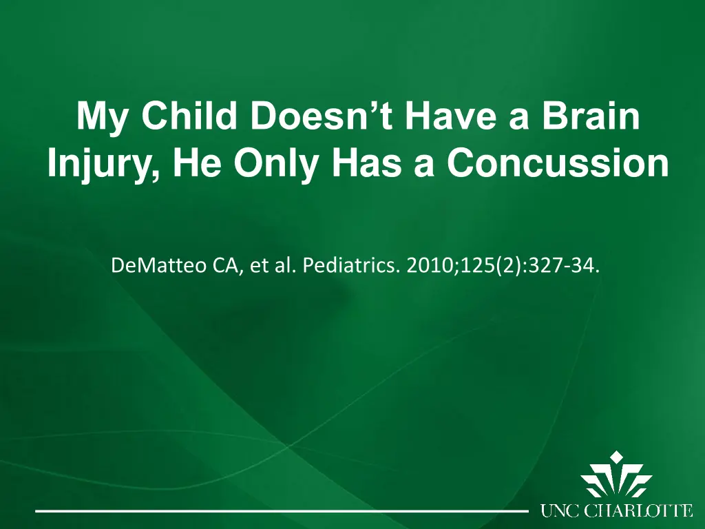 my child doesn t have a brain injury he only