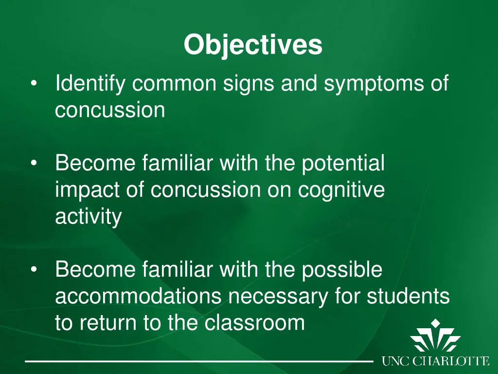 objectives