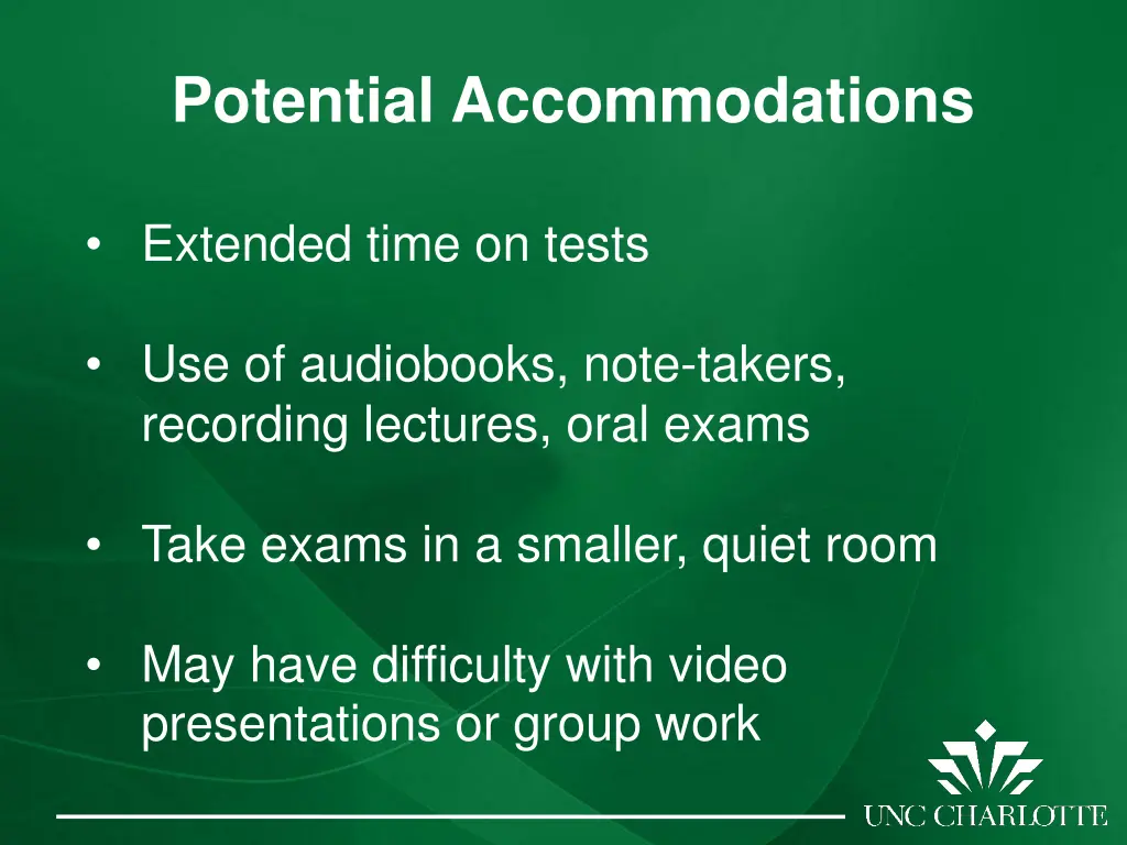 potential accommodations 1