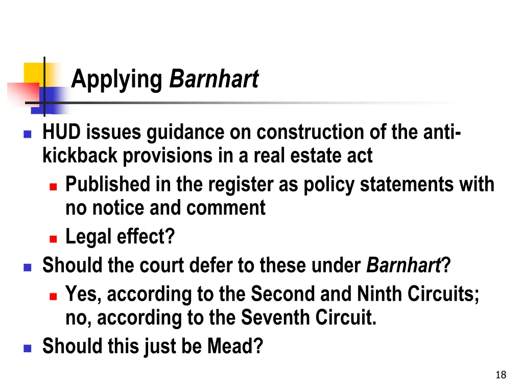 applying barnhart