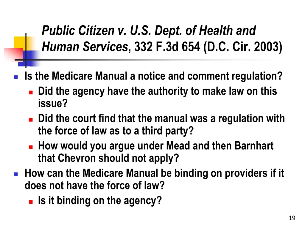 public citizen v u s dept of health and human