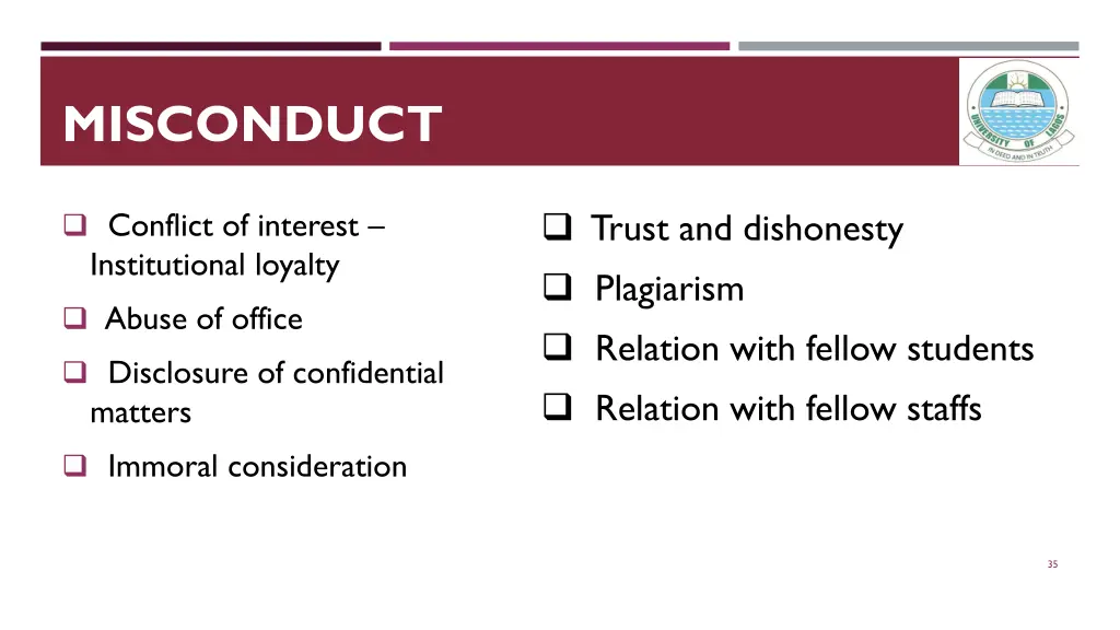 misconduct 1
