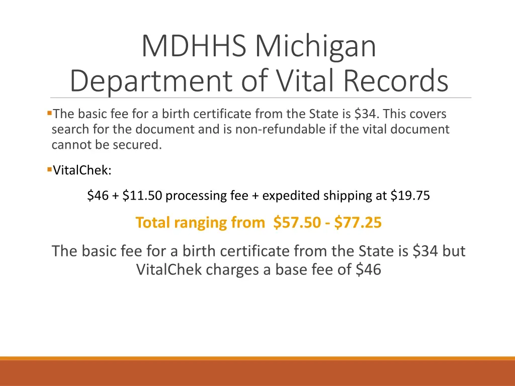 mdhhs michigan department of vital records