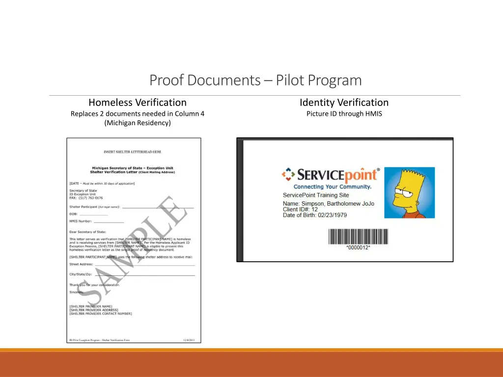 proof documents pilot program